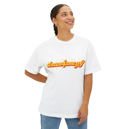 T-Shirt — "dream4somegolf" Retro Script Golf Tee