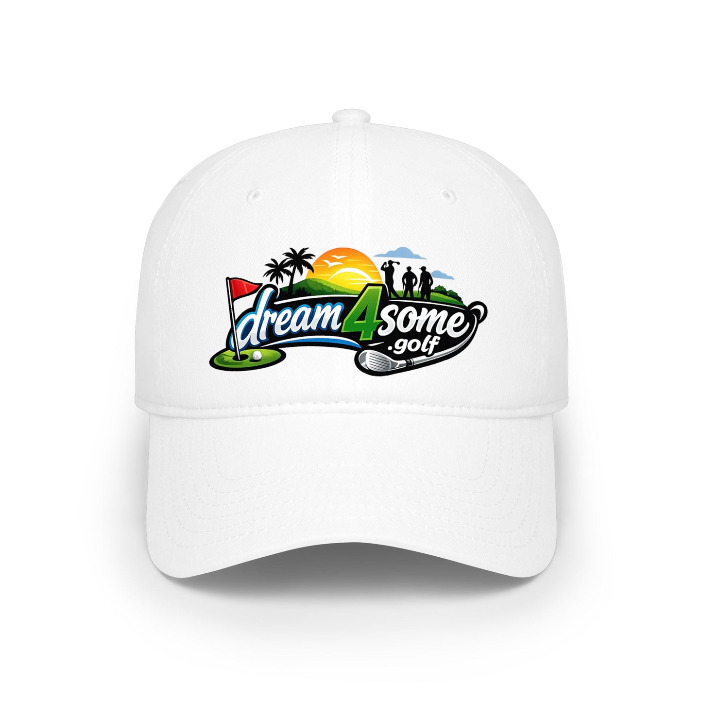 Dream4Some Golf Embroidered Low Profile Baseball Cap